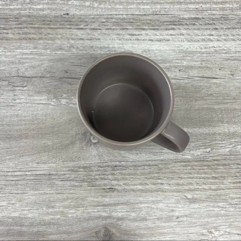 Pottery Barn Lavender Gray Coffee Mug